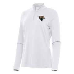 Jacksonville Jaguars Antigua Women's Reprocess Quarter-Zip Top - White Tops