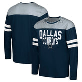 Dallas Cowboys G-III Sports by Carl Banks Adaptive Hail Mary Long Sleeve T-Shirt - Navy/Silver T-shirts