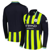Manchester City 2024/25 Away Replica Long Sleeve Jersey Navy - Puma discount