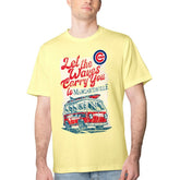 Chicago Cubs Margaritaville Bus Waves Graphic T-Shirt - Yellow T-shirts
