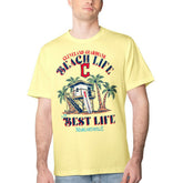 Cleveland Guardians Margaritaville Beach Hut Graphic T-Shirt - Yellow T-shirts