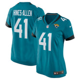 Josh Hines-Allen Jacksonville Jaguars Women's Player Game Jersey - Teal Jerseys