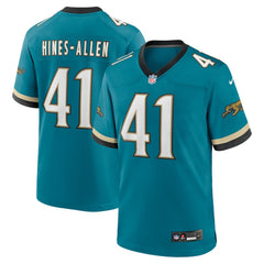 Josh Hines-Allen Jacksonville Jaguars Prowler Throwback Player Game Jersey - Teal Jerseys