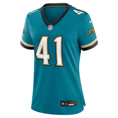 Josh Hines-Allen Jacksonville Jaguars Women's Prowler Throwback Game Jersey - Teal Jerseys
