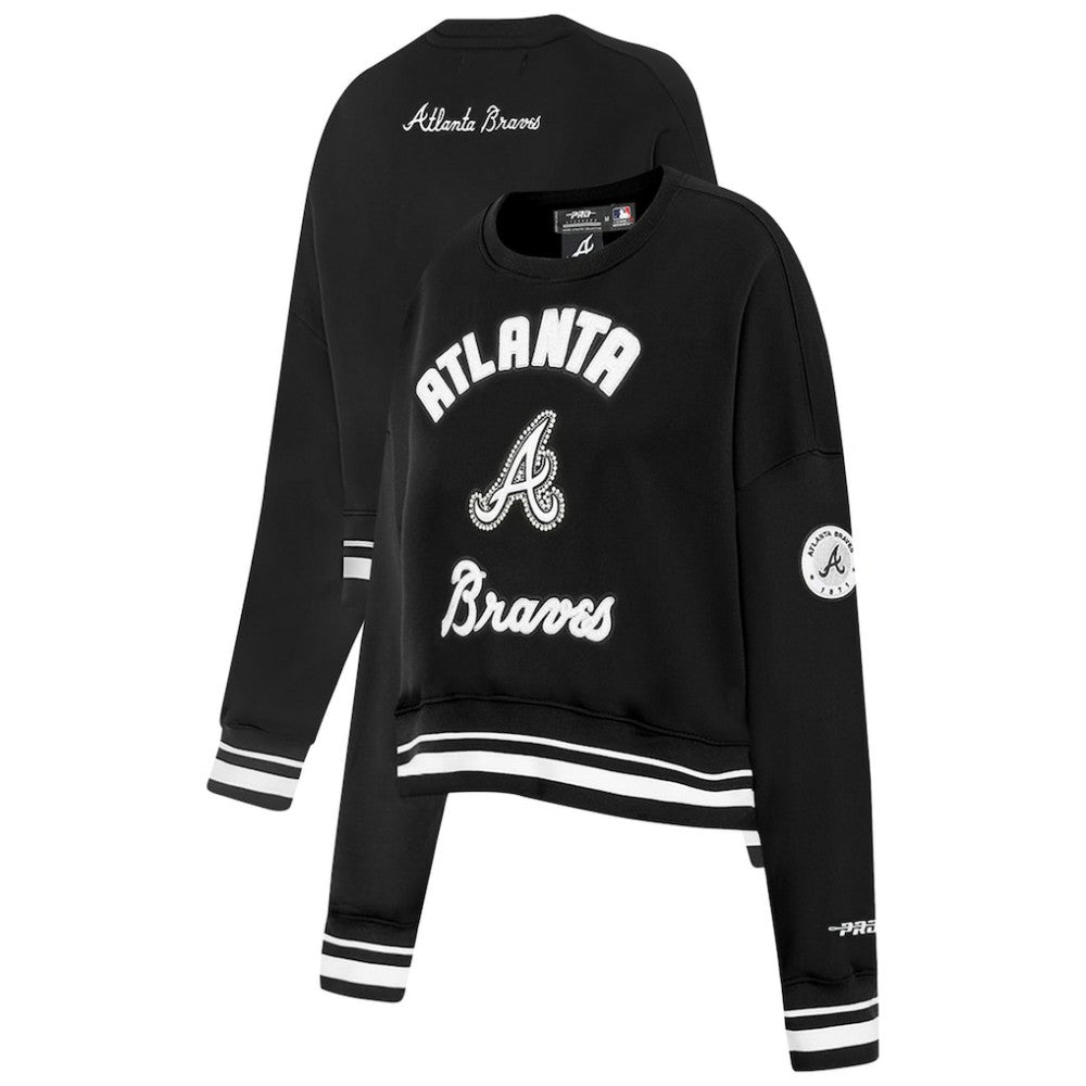 Atlanta Braves Pro Standard Women's Pearl Cropped Pullover Sweatshirt
- Black Pullover