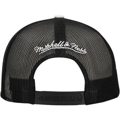 Brooklyn Nets Roper Trucker Snapback Hat Black - Mitchell & Ness