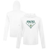 Athletics Levelwear Anthem Home Field Pullover Hoodie - White Hoodies