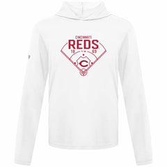 Cincinnati Reds Levelwear Anthem Home Field Pullover Hoodie - White Hoodies