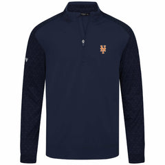 New York Mets Levelwear Aztec Insignia 2.0 Quarter-Zip Pullover Top - Navy Pullover