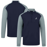 Atlanta Braves Levelwear Insignia 2.0 Quarter-Zip Pullover Top - Navy Pullover