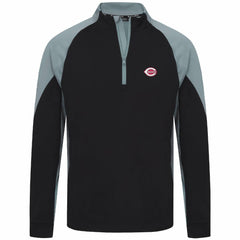 Cincinnati Reds Levelwear Cadet Insignia 2.0 Raglan Quarter-Zip Jacket - Black Jackets