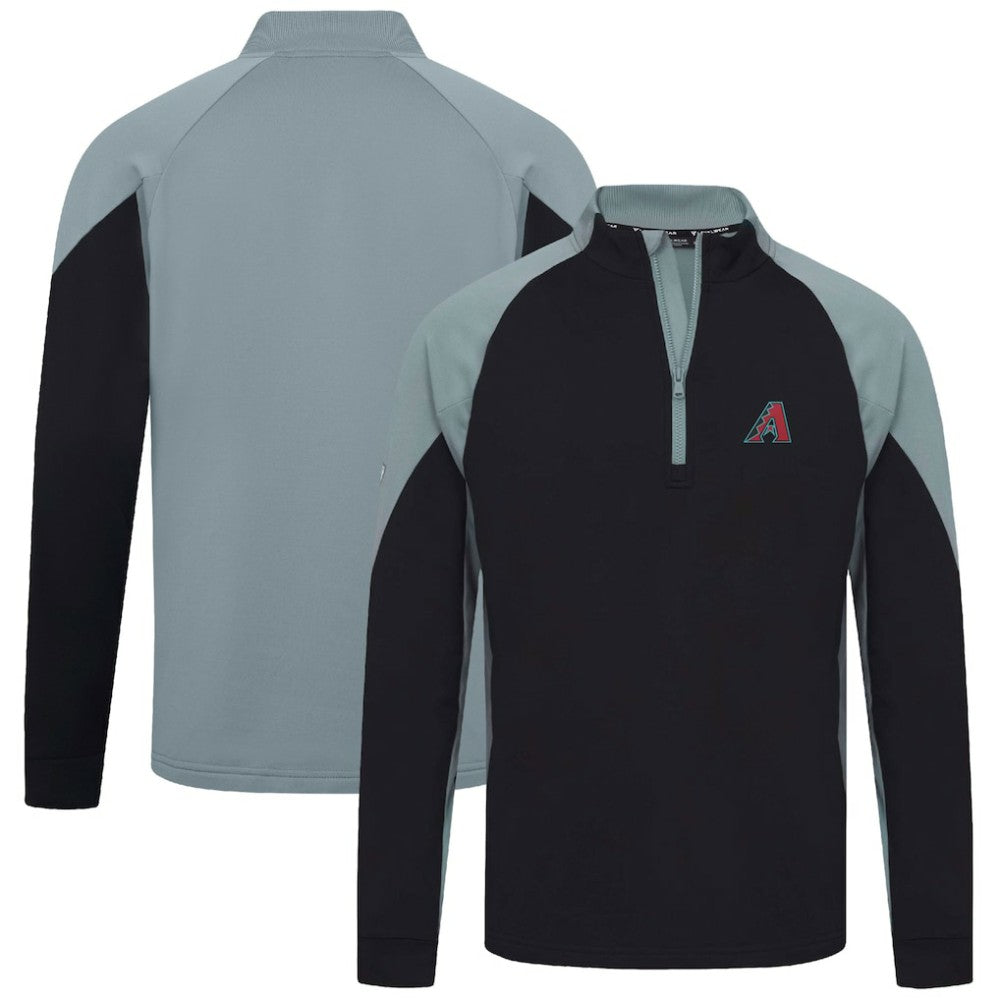 Arizona Diamondbacks Levelwear Cadet Insignia 2.0 Raglan Quarter-Zip Jacket - Black Jackets