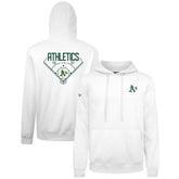 Athletics Levelwear Podium Primary Pullover Hoodie - White Hoodies