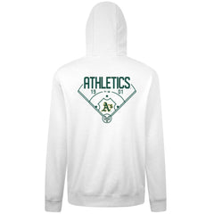 Athletics Levelwear Podium Primary Pullover Hoodie - White Hoodies