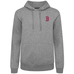Boston Red Sox Levelwear Podium Primary Pullover Hoodie - Gray Hoodies