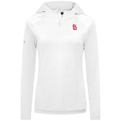 St. Louis Cardinals Levelwear Women's Raven Insignia 2.0 Quarter-Zip Jacket - White Jackets