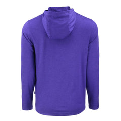 Colorado Rockies Cutter & Buck Coastline Epic Comfort Recycled Eco Hoodie Long Sleeve T-Shirt - Purple Hoodies