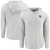 Cleveland Guardians Cutter & Buck Coastline Epic Comfort Recycled Eco Hoodie Long Sleeve T-Shirt - Gray Hoodies