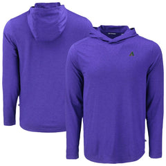 Arizona Diamondbacks Cutter & Buck Coastline Epic Comfort Recycled Eco Hoodie Long Sleeve T-Shirt - Purple Hoodies