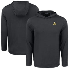 Athletics Cutter & Buck Coastline Epic Comfort Recycled Eco Hoodie Long Sleeve T-Shirt - Black Hoodies