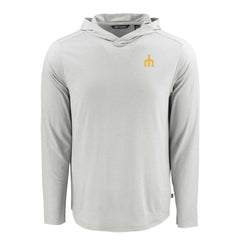 Seattle Mariners Cutter & Buck Coastline Epic Comfort Recycled Eco Hoodie Long Sleeve T-Shirt - Gray Hoodies