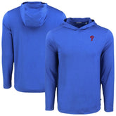 Philadelphia Phillies Cutter & Buck Coastline Epic Comfort Recycled Eco Hoodie Long Sleeve T-Shirt - Royal Hoodies