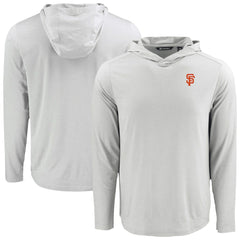 San Francisco Giants Cutter & Buck Coastline Epic Comfort Recycled Eco Hoodie Long Sleeve T-Shirt - Gray Hoodies