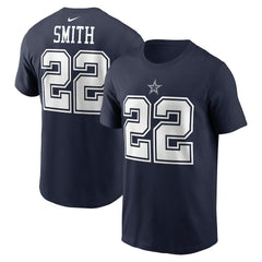 Emmitt Smith Dallas Cowboys Retired Player Name & Number T-Shirt - Navy T-shirts