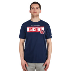 New England Patriots New Era 3rd Down High Density Print T-Shirt - Navy T-shirts