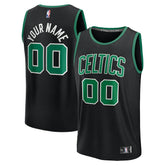 Boston Celtics Youth Fast Break Custom Replica Jersey Black Statement Edition - Fanatics