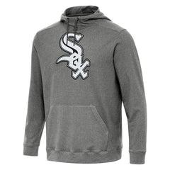 Chicago White Sox Antigua Cloud Pullover Hoodie - Heather Black Hoodies