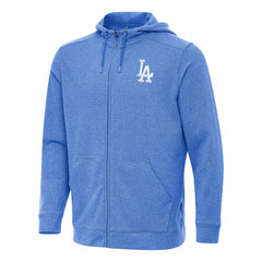 Los Angeles Dodgers Antigua Effortless Full-Zip Hooded Jacket - Heather Royal Jackets
