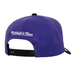 Sacramento Kings Underarch Two-Tone Pro Crown Snapback Hat Purple/Black - Mitchell & Ness