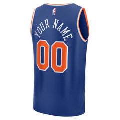New York Knicks Fast Break Custom Jersey Icon Edition Blue - Fanatics
