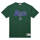 Milwaukee Bucks Hardwood Classics Felt Applique Slub T-Shirt Green - Mitchell & Ness outlet
