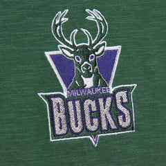 Milwaukee Bucks Hardwood Classics Felt Applique Slub T-Shirt Green - Mitchell & Ness outlet