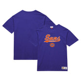Phoenix Suns Hardwood Classics Felt Applique Slub T-Shirt Purple - Mitchell & Ness outlet