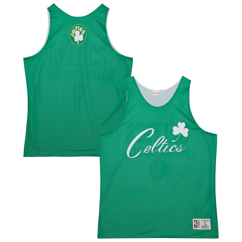 Boston Celtics Hardwood Classics Reversible Mesh Practice Jersey Kelly Green/White - Mitchell & Ness