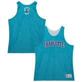 Charlotte Hornets Hardwood Classics Reversible Mesh Practice Jersey Teal/White - Mitchell & Ness