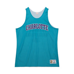 Charlotte Hornets Hardwood Classics Reversible Mesh Practice Jersey Teal/White - Mitchell & Ness