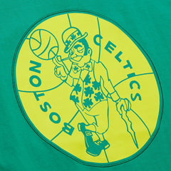 Boston Celtics Hardwood Classics Neon Nights Premium T-Shirt Kelly Green - Mitchell & Ness