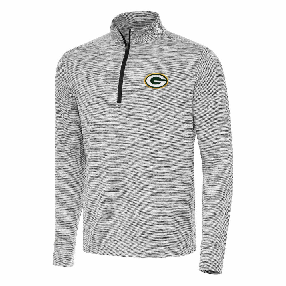 Green Bay Packers Antigua Cause Quarter-Zip Top - Charcoal Tops