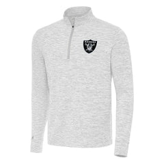 Las Vegas Raiders Antigua Cause Quarter-Zip Top - Gray Tops