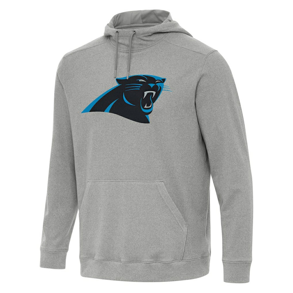 Carolina Panthers Antigua Cloud Pullover Hoodie - Heather Gray Hoodies