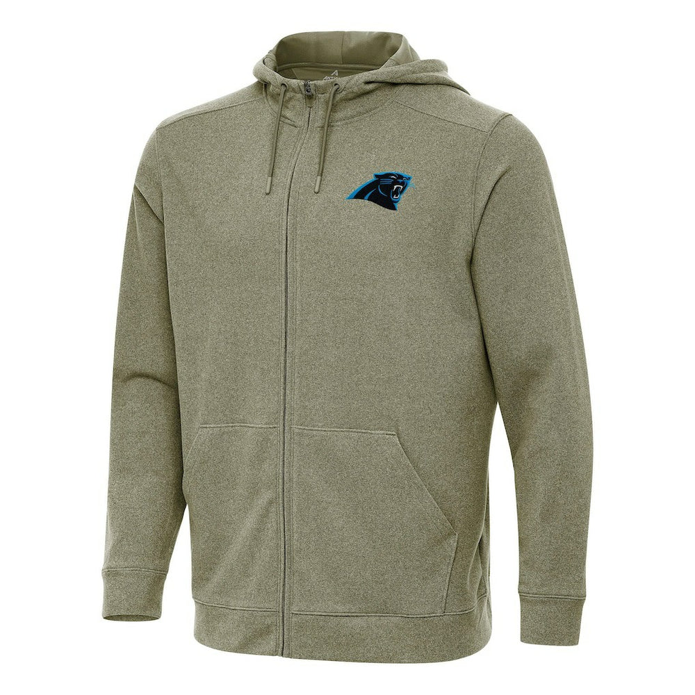 Carolina Panthers Antigua Effortless Full-Zip Hoodie - Olive Hoodies