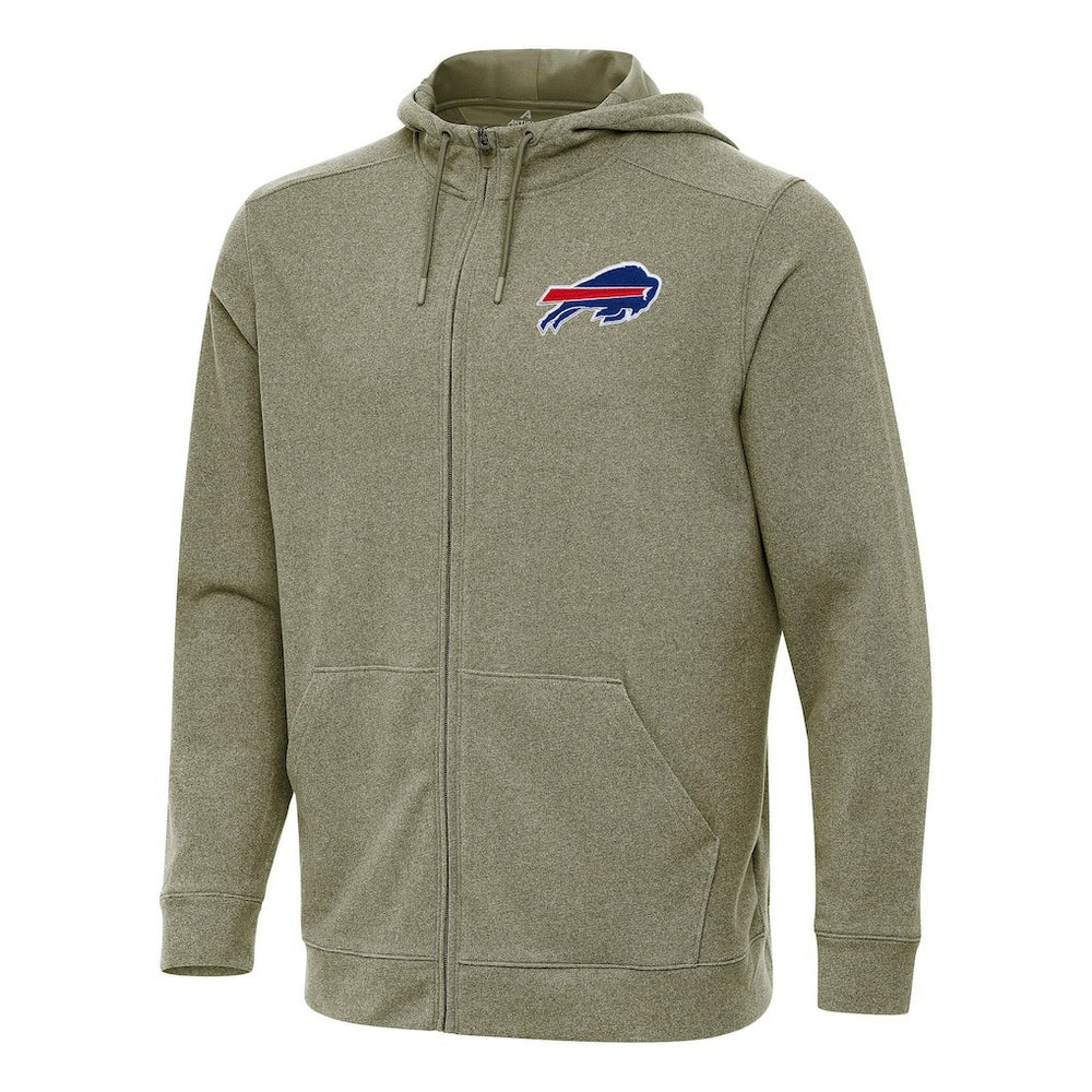 Buffalo Bills Antigua Effortless Full-Zip Hoodie - Olive Hoodies