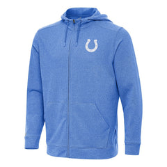 Indianapolis Colts Antigua Effortless Full-Zip Hoodie - Heather Royal Hoodies