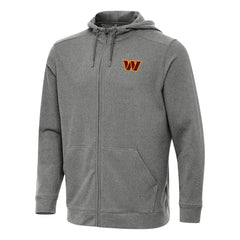 Washington Commanders Antigua Effortless Full-Zip Hoodie - Heather Black Hoodies