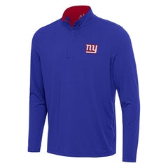 New York Giants Antigua Content Quarter-Zip Pullover Top - Royal/Red Pullover