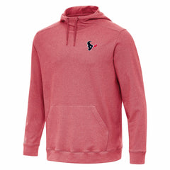 Houston Texans Antigua Cloud Pullover Hoodie - Heather Red Hoodies